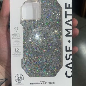 Case-Mate Glitter iPhone Case - Silver